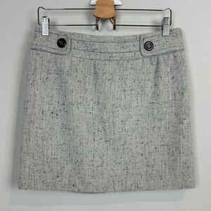 Outback Red Grey Wool Blend Mini Skirt 6